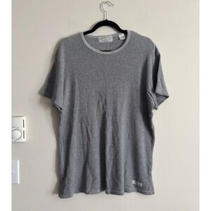 Vintage Y2K American Eagle Outfitters Mens Large T Shirt Gray Blue Grunge Cotton